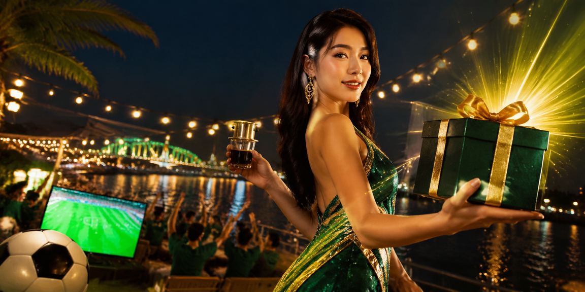 Người dùng ở Huế xem bóng đá và kiểm tra tiền thưởng tại quán cà phê